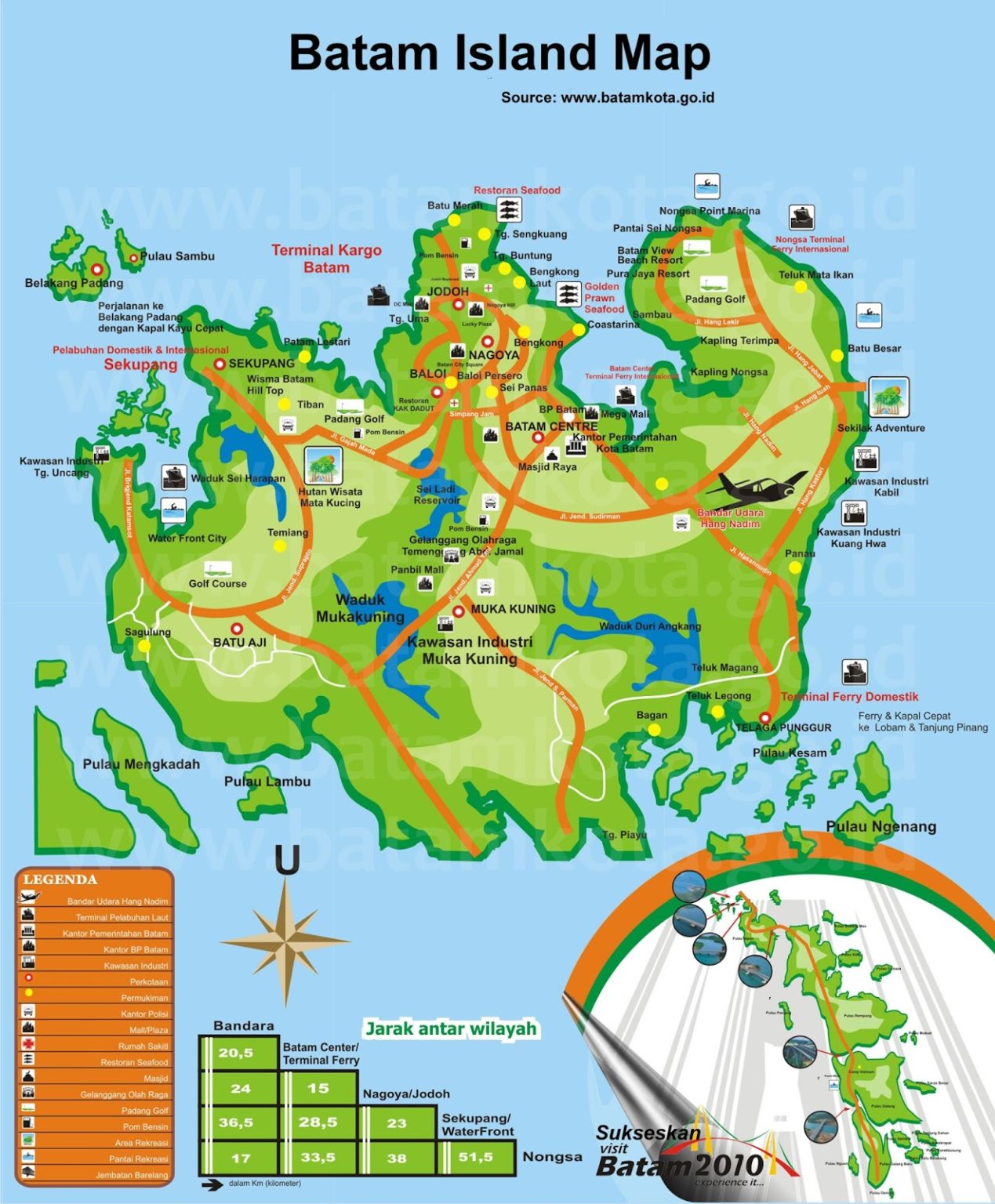 Districts of Batam - All About Fitness