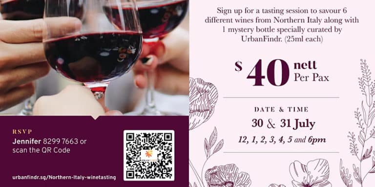Expat.Guide Event Wine tasting - Flavours of Northern Italy in Singapore