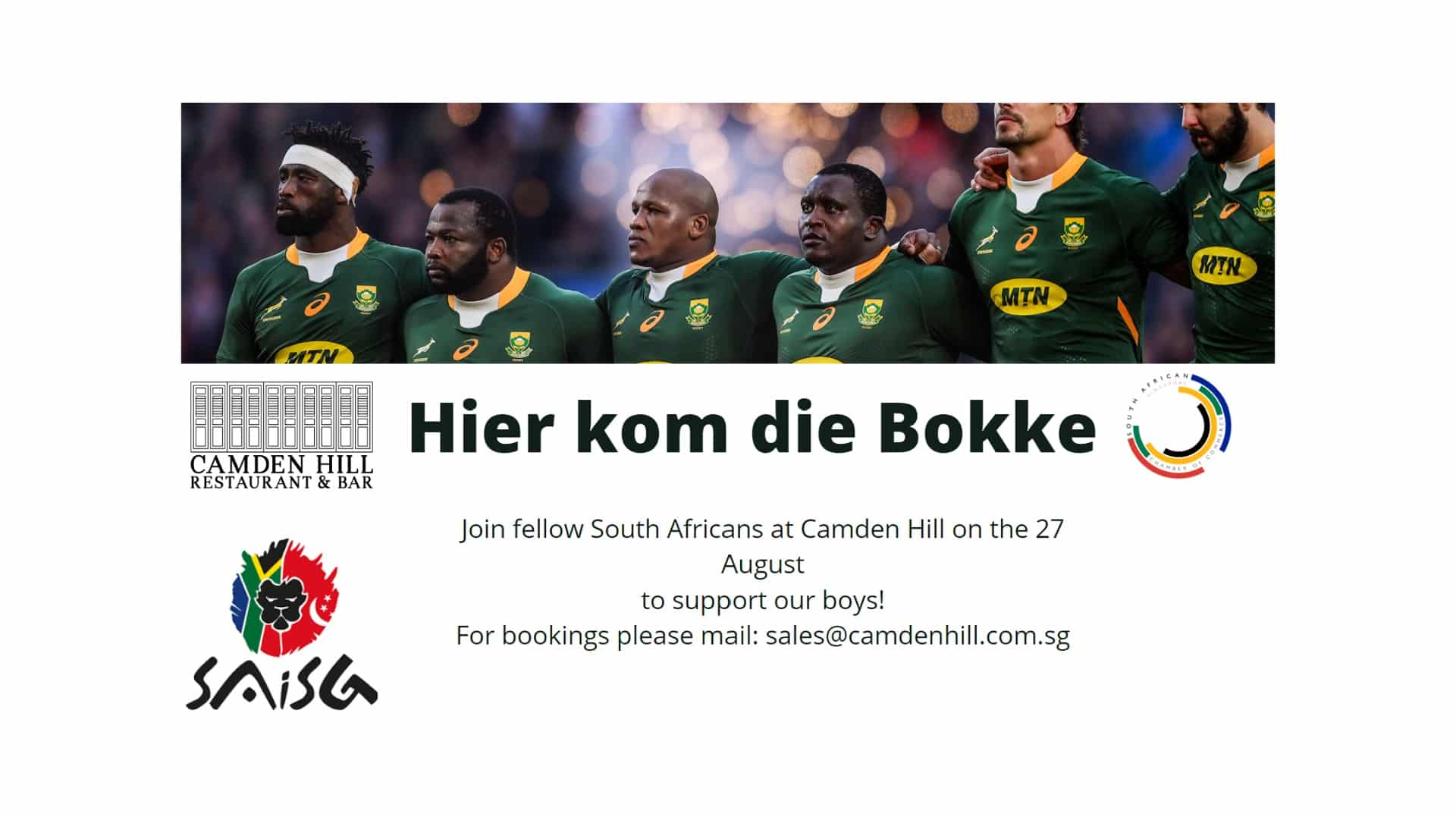 South Africans in Singapore, South African Chamber of Commerce Singapore