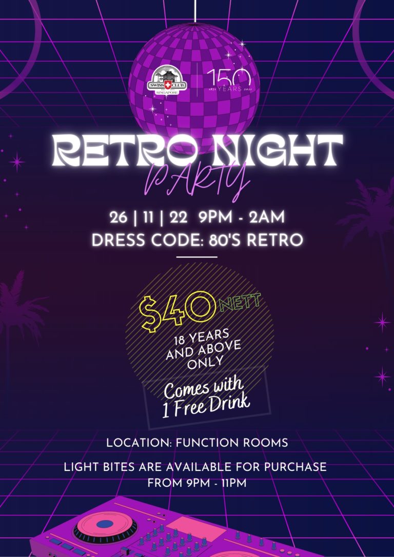 Expat.Guide Swiss Club Event Retro Night Party