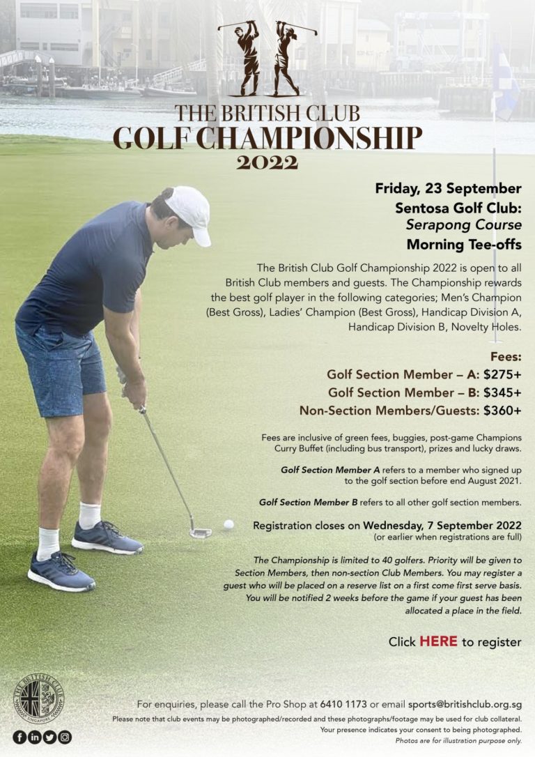 Expat.Guide The British Club Golf Championship 2022 Event