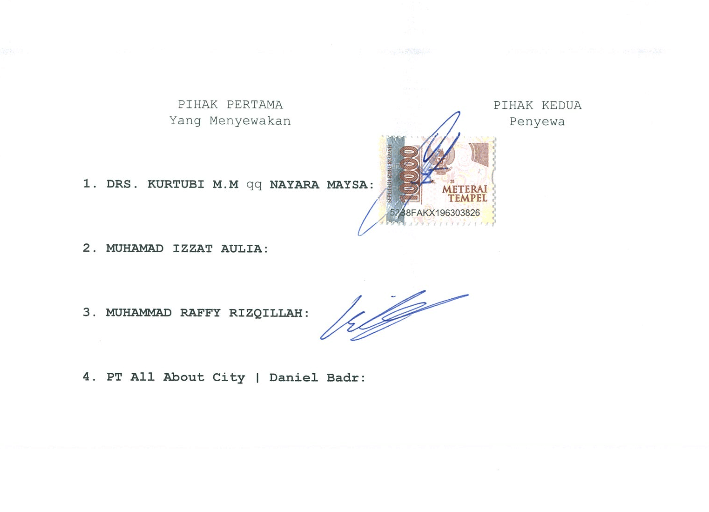 Komplek Perumahan Anggrek Sari Alexandria Dwie Ponny Sulistiyan Notaris Batam contact signature 1