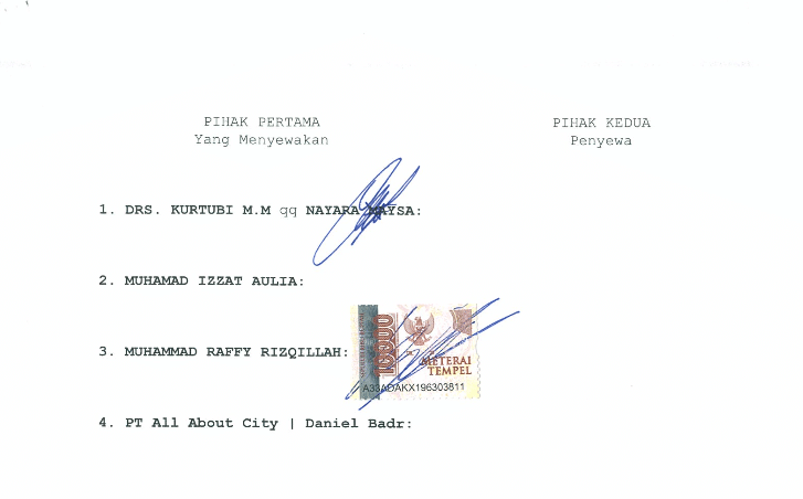 Komplek Perumahan Anggrek Sari Alexandria Dwie Ponny Sulistiyan Notaris Batam contact signature 2