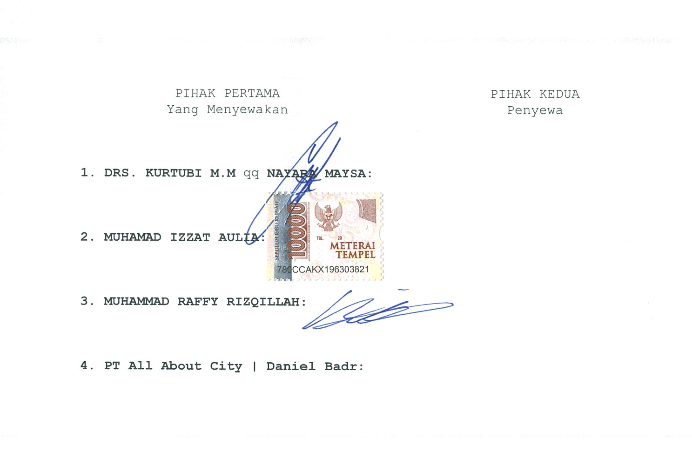 Komplek Perumahan Anggrek Sari Alexandria Dwie Ponny Sulistiyan Notaris Batam contact signature 3