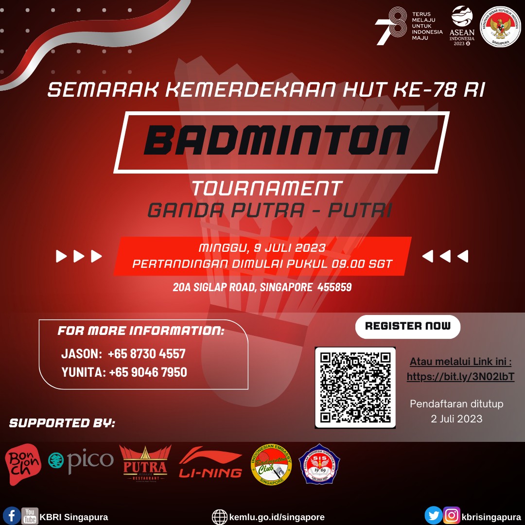 Badminton Tournament Ganda Putra-Putri - ALL ABOUT EVENTS