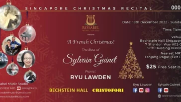 Singapore Christmas recital A French christma musique de Sylvain Guinet1