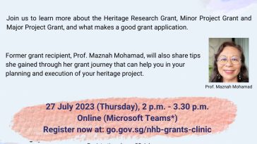 Singapore Heritage Grants Clinic