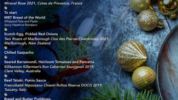 around the world christmas wine degustation dinner 2023 all about christmas