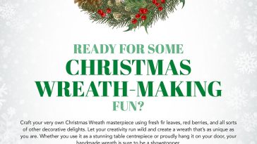 christmas wreath-making 2023 all about christmas