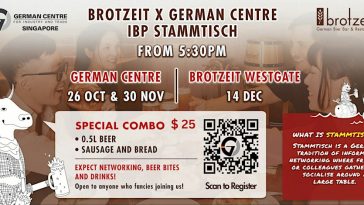 ibp stammtisch - christmas special at brotzeit westgate all about christmas singapore